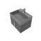 Castello Usa Amazon 24-inch Black Vanity Set with Gray  Top and Chrome Handles CB-MC-24BLK-CHR-2056-GR - alternate 1